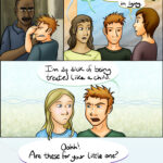 Two adults adulting in the plushie isle.